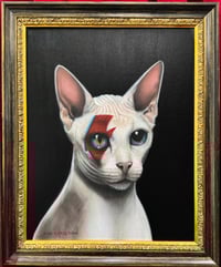 Image 3 of Sas Christian Original Painting “Bowie Imagines He’s A Cat” ✨55% OFF  Special ✨