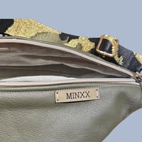 Image 2 of Small olive green leather bumbag