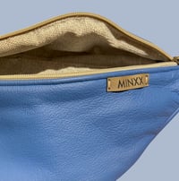 Image 2 of Sky blue medium leather bumbag