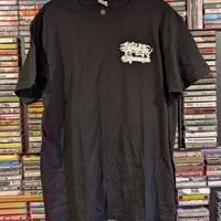 Image 1 of SULFURIC CAUTERY "CHAINSAWS CLOGGED" POCKET PRINT TEES (L ONLY)