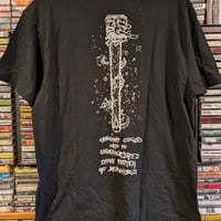 Image 2 of SULFURIC CAUTERY "CHAINSAWS CLOGGED" POCKET PRINT TEES (L ONLY)