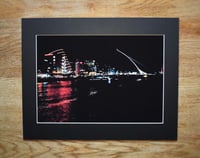 Image 4 of Liffey Reflect - a4 Mounted Print.