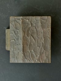 Bronze Push-Pull Handle with Textured & Contoured Design, 20th Century