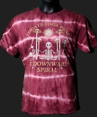 Unisex Large Tie Dye Downward Spiral Tee