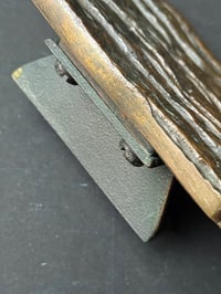 Image 6 of Medium-Sized Bronze Door Handles with Bark or Rock Pattern (2 Available)