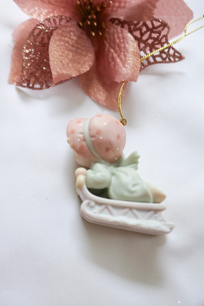 Image of 1999 Precious Moments Slide Into The Next Millennium Porcelain Ornament