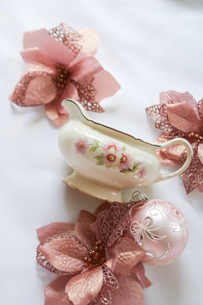 Image of Vintage 1940s Homer Laughlin Virginia Rose Creamer 