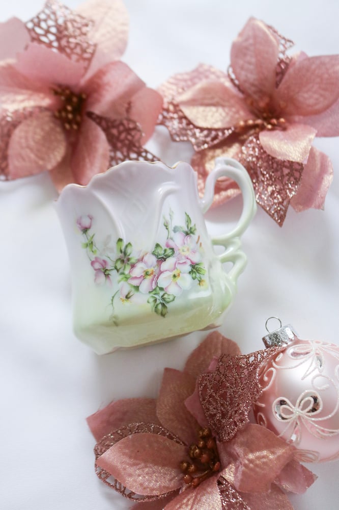 Image of Antique 1920s Nippon Pastel Porcelain Shaving Mug 