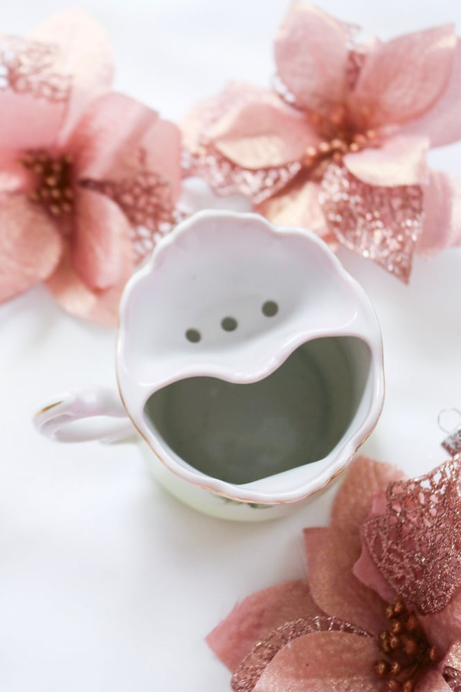 Image of Antique 1920s Nippon Pastel Porcelain Shaving Mug 