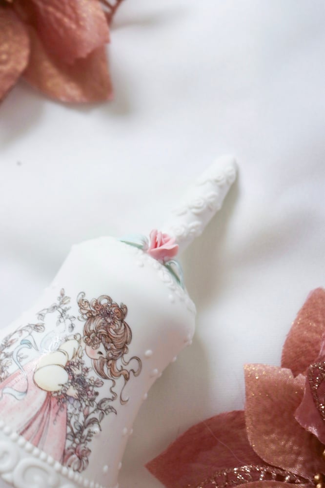 Image of 1994 Precious Moments "Of All The Grandmother" Porcelain Bell