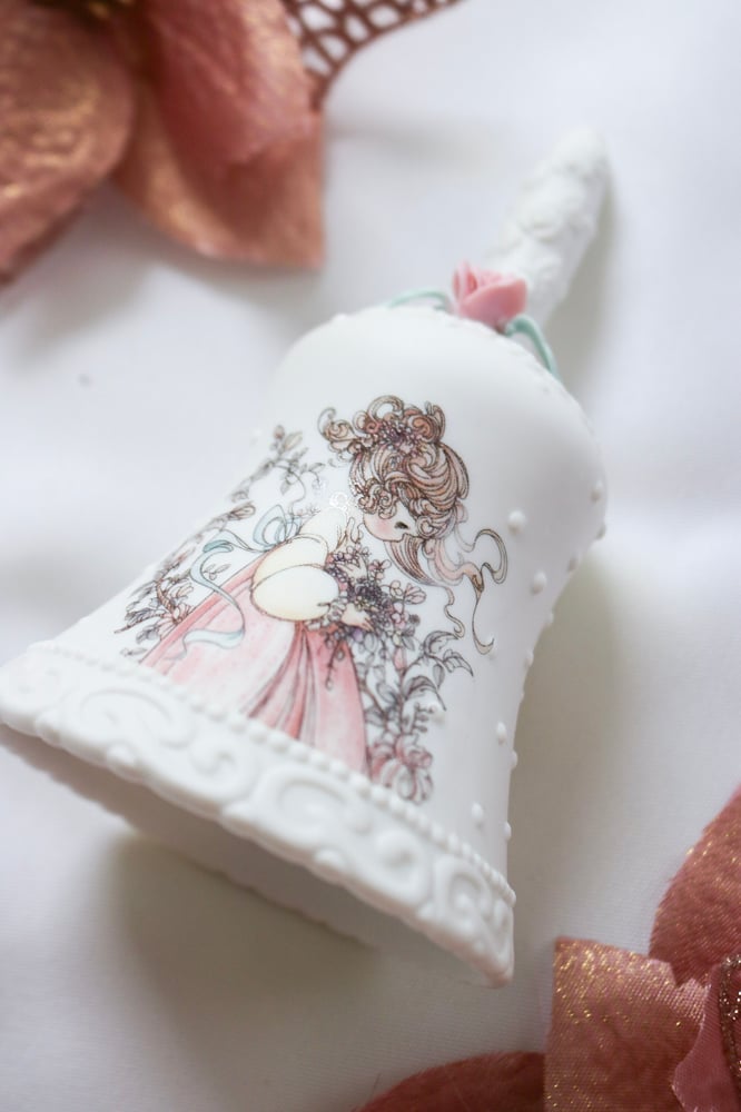 Image of 1994 Precious Moments "Of All The Grandmother" Porcelain Bell