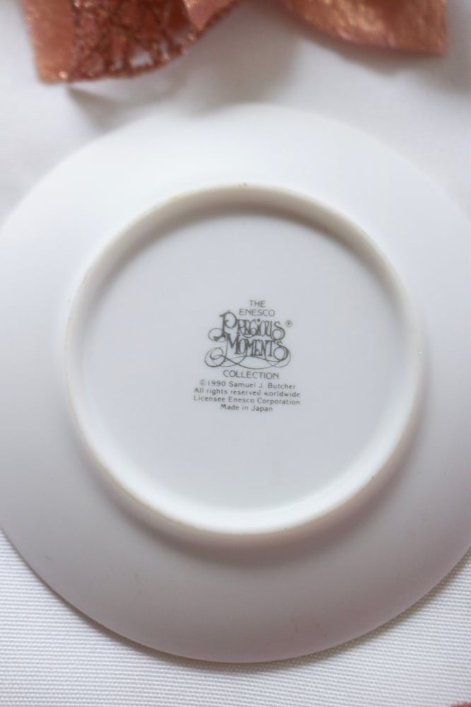 Image of 1991 Precious Moments A Mother Is Love Ring Dish Style Plate