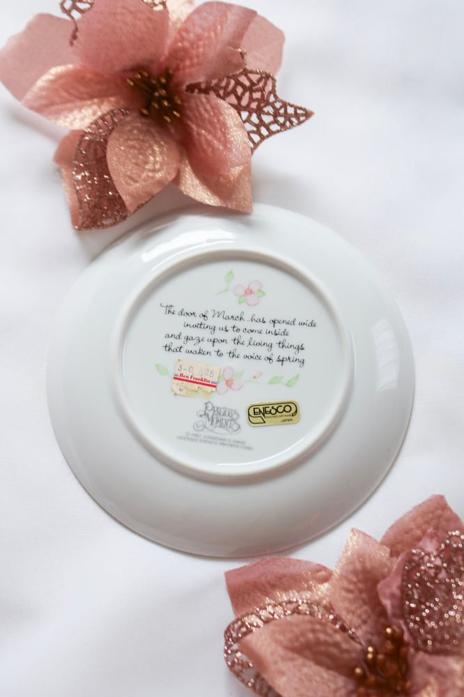 Image of Vintage 1983 Precious Moments March Collectors Plate