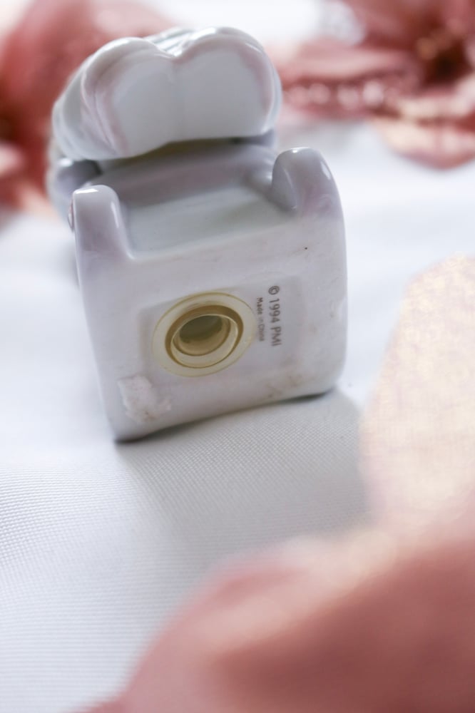 Image of Vintage 80s Precious Moments The Pur-Fect Grandma Salt and Pepper Shaker 