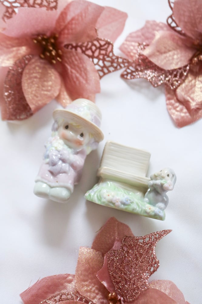 Image of Precious Moments 1997 Seasoned with a Smile Salt and Pepper Shakers