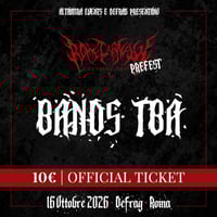 Venerdi 16 Ottobre 2026 *Official Ticket*