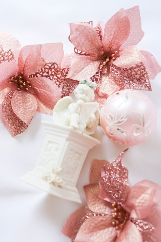 Image of Vintage Cherub Column Candlestick Holder With Harp and Floral Details