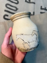Image 2 of ‘Pasture Dance’ Horse Vase