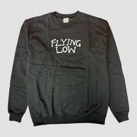 FLYING LOW ED LOGO CREWNECK BLACK/WHITE
