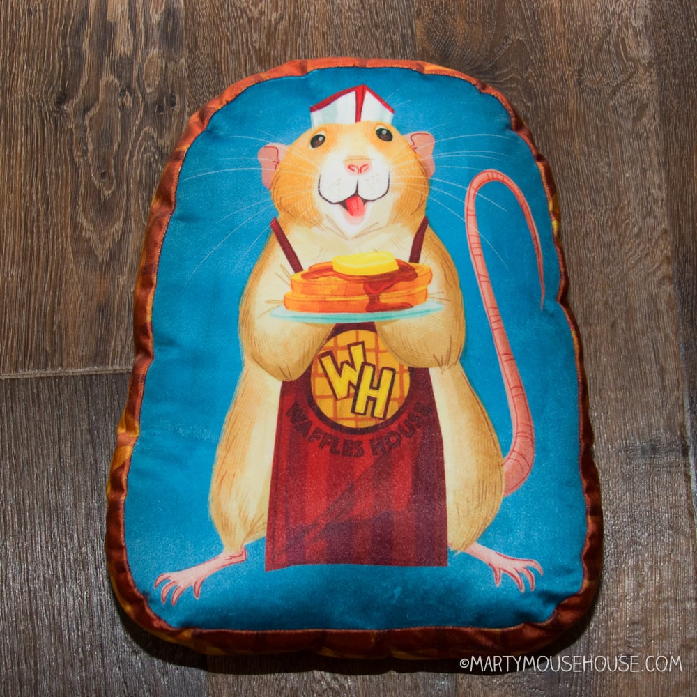Image of Waffles Waffles House Handmade 14" Velvet Pillow
