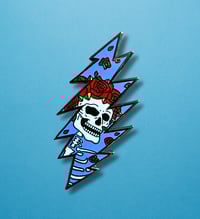 Image 1 of 13 Point Bolt with Bertha Inlay Hard Enamel Pin