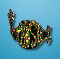 Image 1 of Phish Rasta Mosaic Enamel Pin