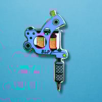 Image 1 of Tattoo Machine Enamel Pin BLP!