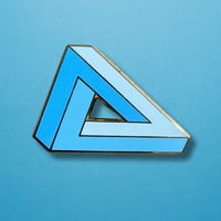 Image 1 of Penrose Triangle Enamel Pin – Impossible Object