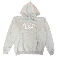 FLYING LOW ED LOGO HOODIE LIGHT STEEL/WHITE