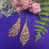 Earth Tone Mini Fringe Earrings