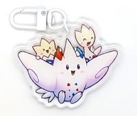 Image 2 of Togekiss, Togetic, and Togepi Acrylic Keychain