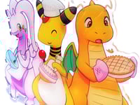 Image 4 of Goodra, Ampharos, and Dragonite Acrylic Stand