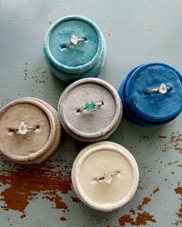 Image 8 of bohemian rainbow moonstone ring . size 6