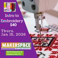 Intro to  Embroidery