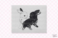 You In Me Bunnies 8x10" Poster Print