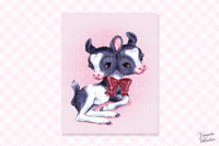 Image 1 of Strange Sweeties Two Headed Calf Mootant 8x10" Poster Print