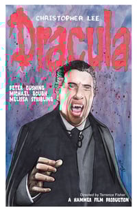 Dracula Christopher Lee 11x17 Print