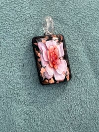 Image 2 of Glass Elegant Flower Pendant