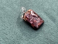 Image 2 of Glass Loopy Flower Pendant