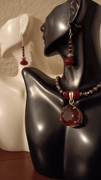 Image 15 of BI COLOR TOURMALINE WITH DUO RUBY STONE NECKLACE 