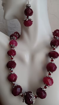 Image 5 of HUGE NATURAL MINED RUBIES AND EARRING SET 