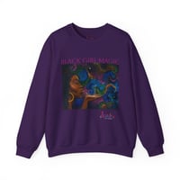Image 2 of Black Girl Magic Sweatshirt - Purple