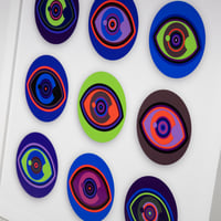 Image 2 of 'Nine Eye Dots' - Premium Print (framed)