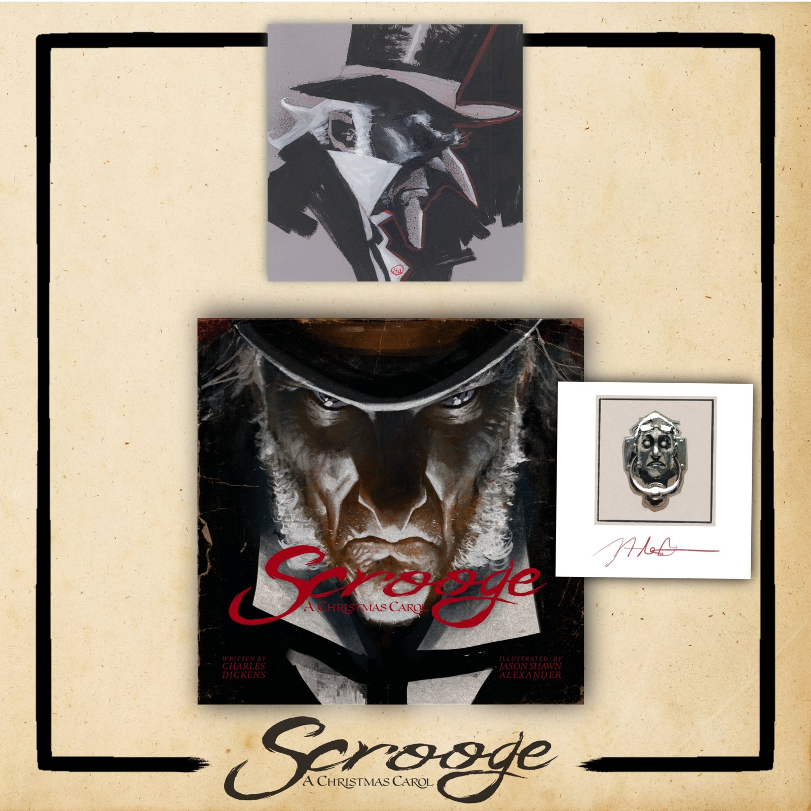 Image of Scrooge: A Christmas Carol + Sketch (Scrooge) + Bookplate - PRE ORDER 