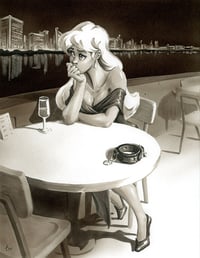 "Tina Contemplates" Original Art