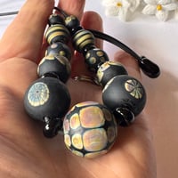 Image 5 of Raku and Black Necklace