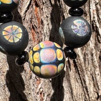 Image 1 of Raku and Black Necklace
