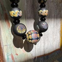 Image 9 of Raku and Black Necklace