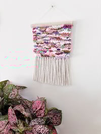 Image 2 of Woven Wall Hanging - Textured, Colourful, Abstract (small)