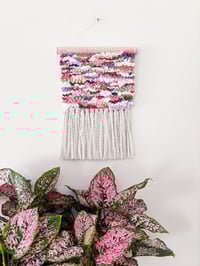 Image 4 of Woven Wall Hanging - Textured, Colourful, Abstract (small)